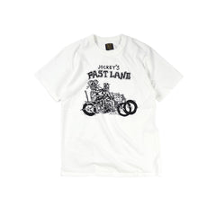 May club -【WESTRIDE】"JOCKEY'S FAST LANE" TEE - WHITE