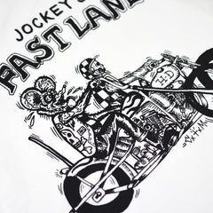 May club -【WESTRIDE】"JOCKEY'S FAST LANE" TEE - WHITE