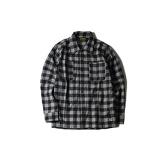 May club -【BLUCO】BUFFALO CHECK SHIRTS - GREY