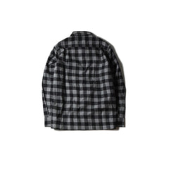 May club -【BLUCO】BUFFALO CHECK SHIRTS - GREY