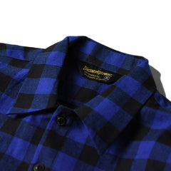 May club -【BLUCO】BUFFALO CHECK SHIRTS - BLUE