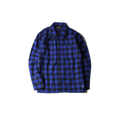 May club -【BLUCO】BUFFALO CHECK SHIRTS - BLUE