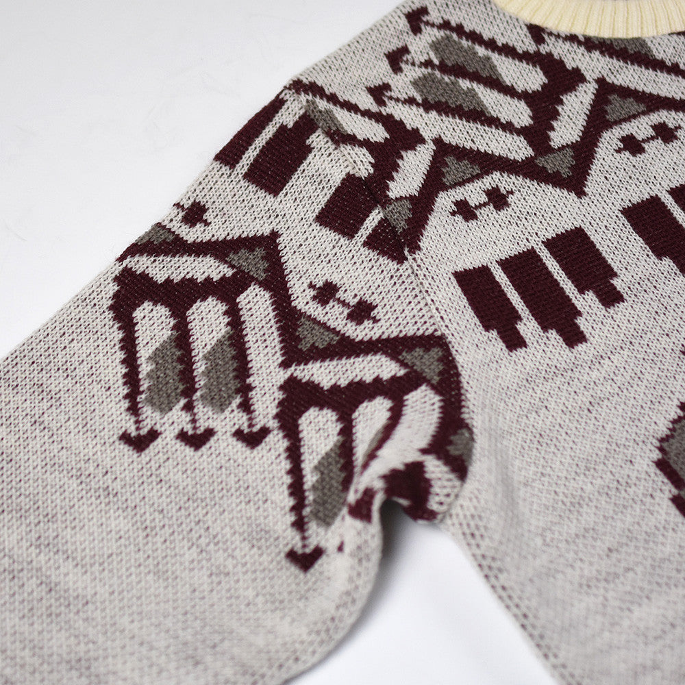 May club -【BAD QUENTIN】TOTEM POLE JACQUARD KNIT