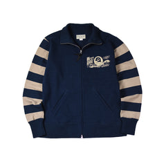 May club -【WESTRIDE】FULL ZIP MC JERSEY - NVY/BEG