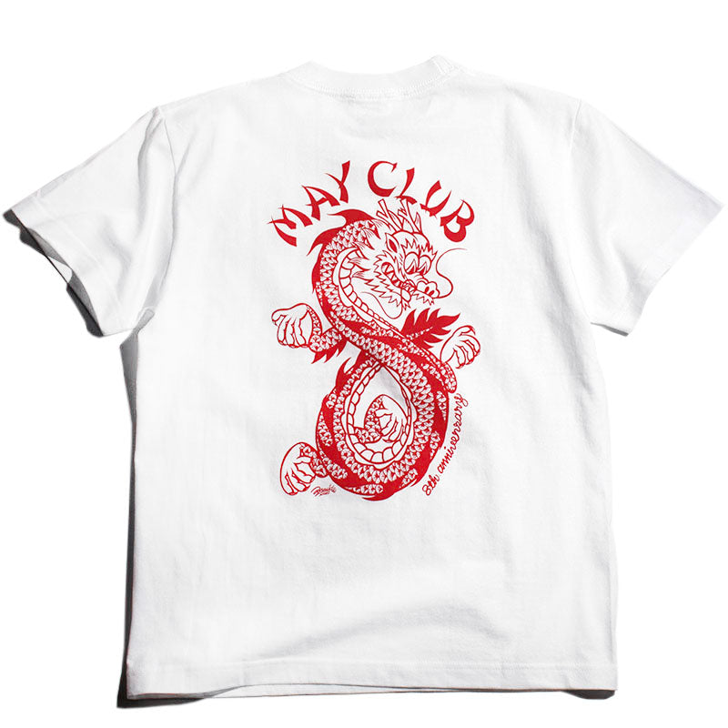 May club -【May club】MAY CLUB X KNUCKLE 8TH ANNIVERSARY TEE - WHITE/RED