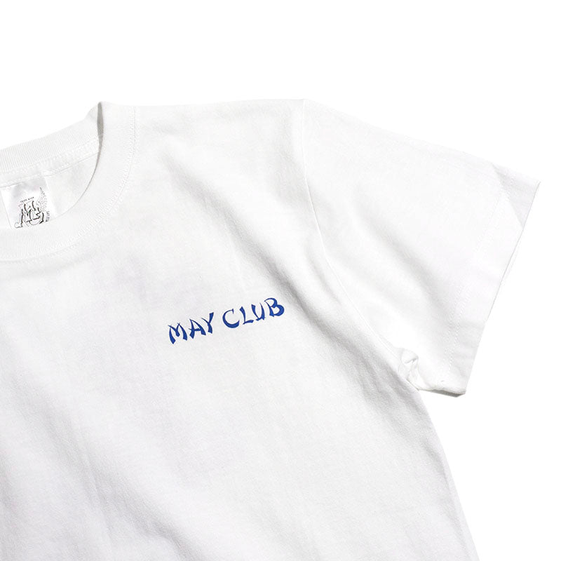 May club -【May club】MAY CLUB X KNUCKLE 8TH ANNIVERSARY TEE - WHITE/BLUE