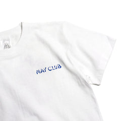 May club -【May club】MAY CLUB X KNUCKLE 8TH ANNIVERSARY TEE - WHITE/BLUE