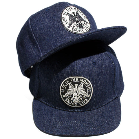 May club -【May club】LIVE IN THE MOMENT TRUCKER CAP - DENIM