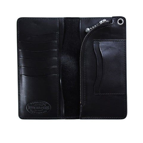 May club -【Addict Clothes】AD-W-01H HORSEHIDE LONG WALLET - DARK BLUE
