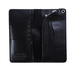 May club -【Addict Clothes】AD-W-01H HORSEHIDE LONG WALLET - DARK BLUE