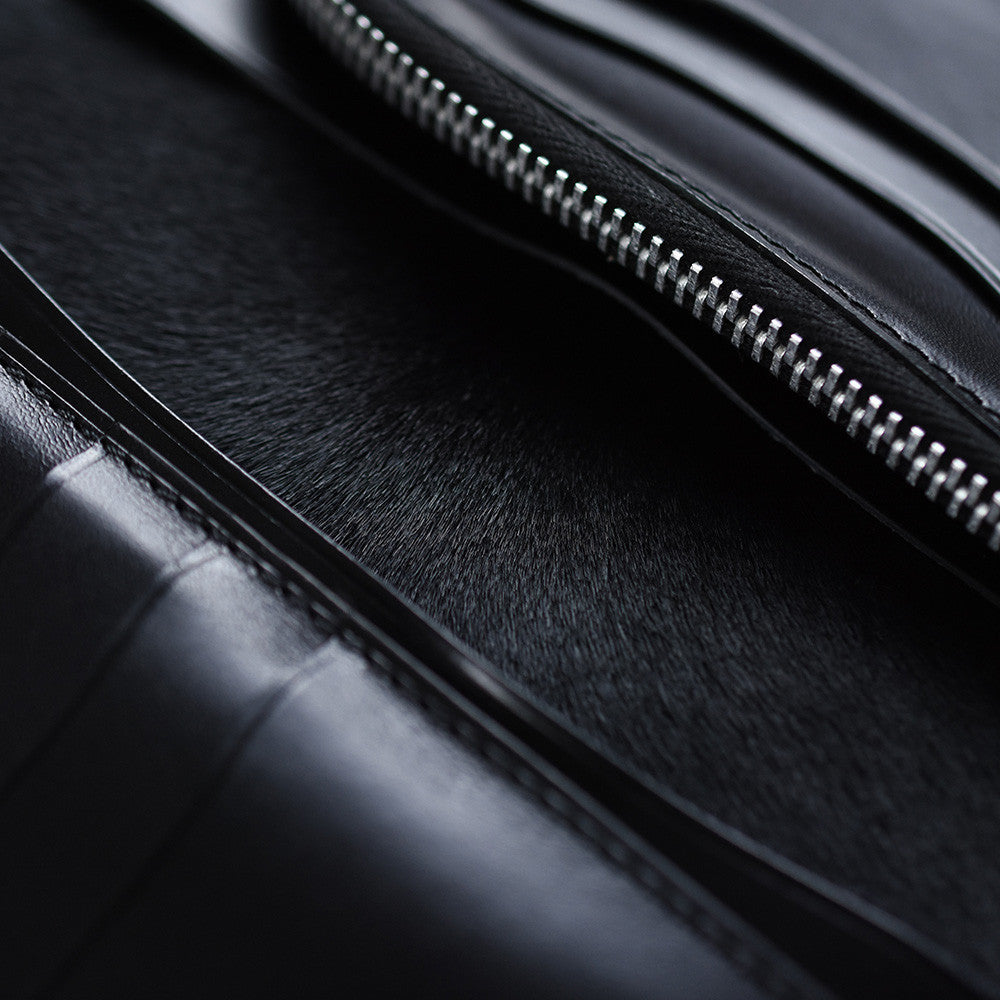 May club -【Addict Clothes】HORSEHIDE LONG WALLET - BLACK