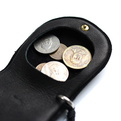 May club -【SunKu】Deer Leather Coin Purse - Black