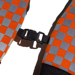 May club -【B.W.G JAPAN】REFLECTOR CHECKER GLOVE - ORANGE