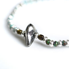 May club -【SunKu】Turquise & Silver Beads Bracelet