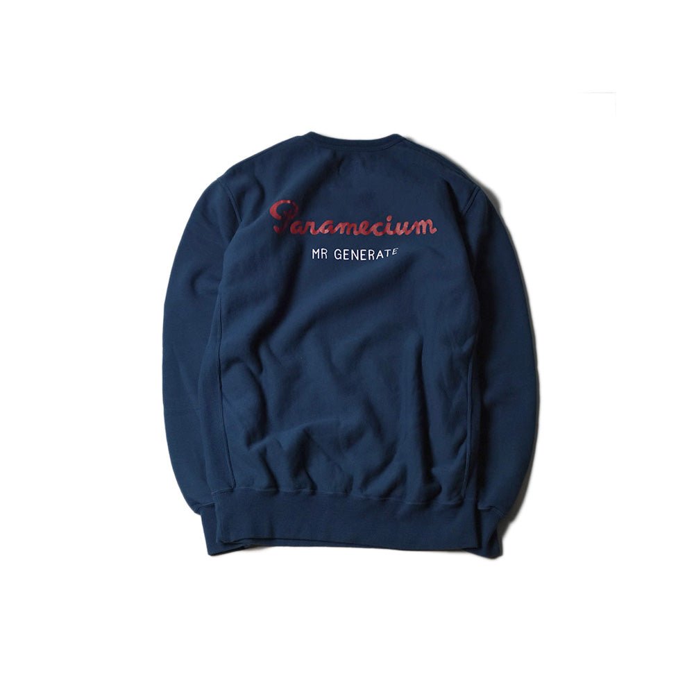 May club -【WESTRIDE】CLOUD FRONT-V CREW NECK - NAVY