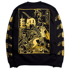 SAMURAI BIKER L/S TEE - BLACK - May club