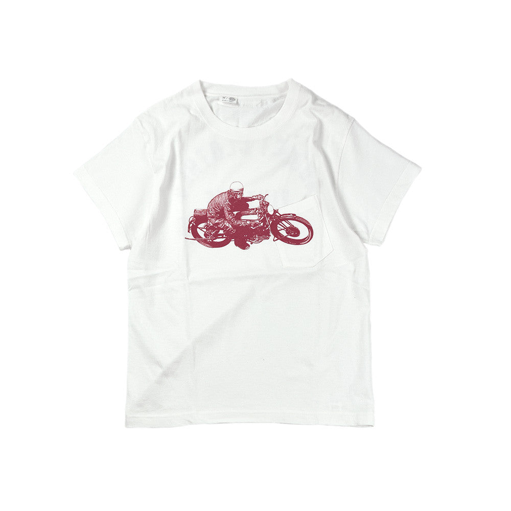 May club -【Addict Clothes】AD-CSP-03 RACER POCKET TEE - WHITE
