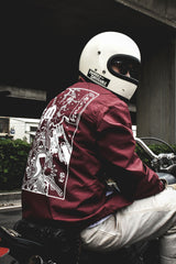 SAMURAI BIKER COACH JKT - BURGUNDY - May club