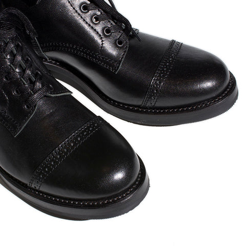 AB-02CH HORSEHIDE CAP TOE LACE-UP BOOTS