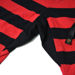 BORDER LONG PANTS - BLK/RED - May club