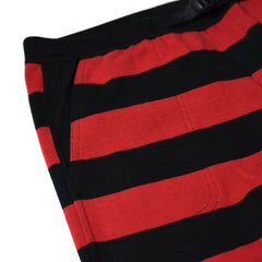 BORDER LONG PANTS - BLK/RED - May club