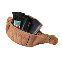 May club -【WESTRIDE】RIDING WAIST BAG LTD SUEDE - TAN