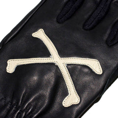 May club -【WESTRIDE】CROSS BONE GLOVE - BLACK x CREAM