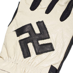 May club -【WESTRIDE】SWASTIKA GLOVE - CREAM x BLACK