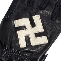 May club -【WESTRIDE】SWASTIKA GLOVE - BLACK x CREAM