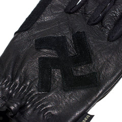 May club -【WESTRIDE】SWASTIKA GLOVE - BLACK x BLACK