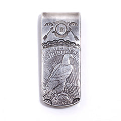 PEACE SILVER DOLLAR MONEY CLIP - May club