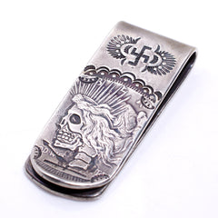 PEACE SILVER DOLLAR MONEY CLIP - May club