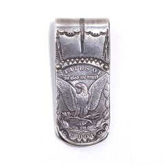 MORGAN SILVER DOLLAR MONEY CLIP - May club