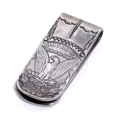 MORGAN SILVER DOLLAR MONEY CLIP - May club