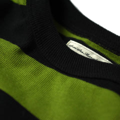 May club -【WESTRIDE】HEAVY BORDER LONG SLEEVES TEE - BLK/GRN