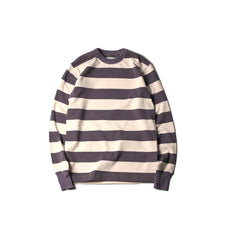 May club -【WESTRIDE】HEAVY BORDER LONG SLEEVES TEE - WIST/CRM