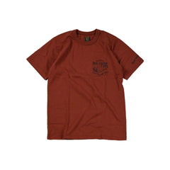 May club -【WESTRIDE】"BIG CHIEF CAFE" TEE - RED BROWN