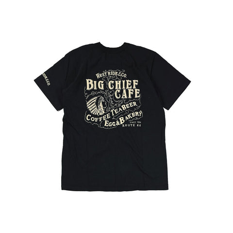 May club -【WESTRIDE】"BIG CHIEF CAFE" TEE - BLACK