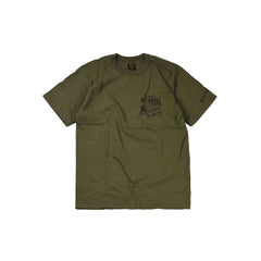 May club -【WESTRIDE】"BIG CHIEF CAFE" TEE - DEEP OLIVE