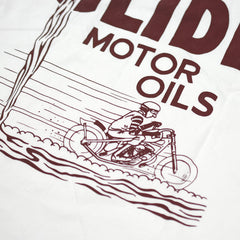 May club -【WESTRIDE】"GLIDE MOTOR OIL" TEE - WHITE