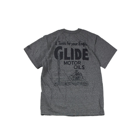 May club -【WESTRIDE】"GLIDE MOTOR OIL" TEE - GREY
