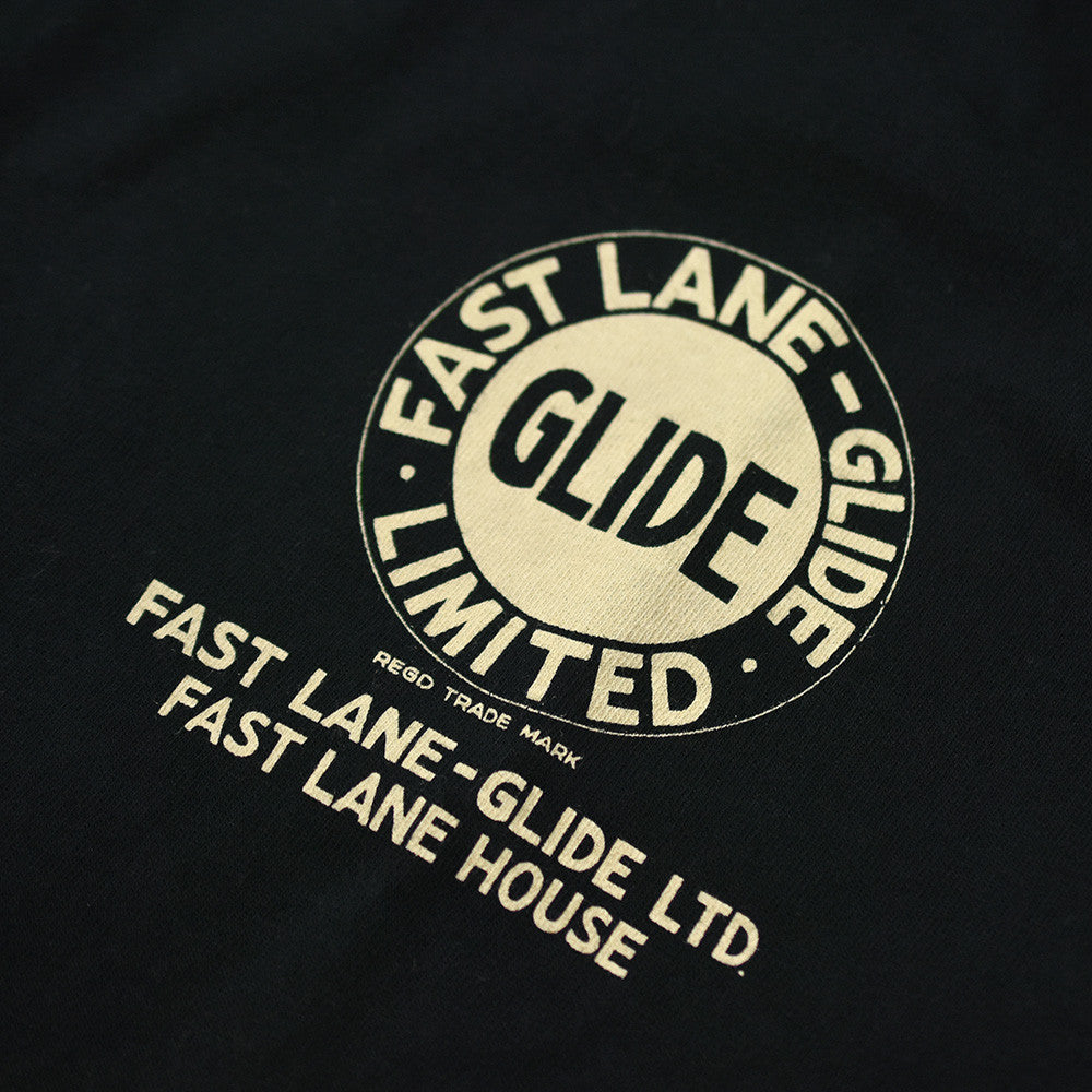 May club -【WESTRIDE】"GLIDE MOTOR OIL" TEE - BLACK