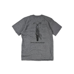 May club -【WESTRIDE】"1948 PAN HEAD" TEE - GREY