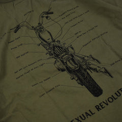 May club -【WESTRIDE】"1948 PAN HEAD" TEE - DEEP OLIVE