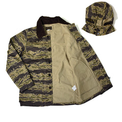 TIGER BORDER CAMO FIVE POCKET HUNT JACKET - May club