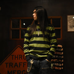 May club -【WESTRIDE】HEAVY BORDER LONG SLEEVES TEE - BLK/GRN