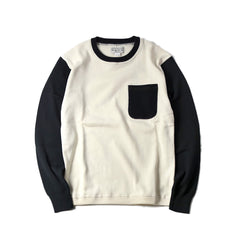 May club -【WESTRIDE】CLASSIC RIB L/S SWEATER - IVRY/BLK