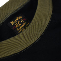 May club -【WESTRIDE】"DON'T FEAR" UNDER TEE  - OLIVE / BLACK