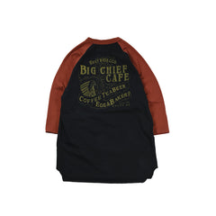 May club -【WESTRIDE】"BIG CHIEF CAFE" UNDER TEE  - RED / BLACK