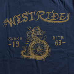 May club -【WESTRIDE】"SNAKE BITE" TEE - NAVY